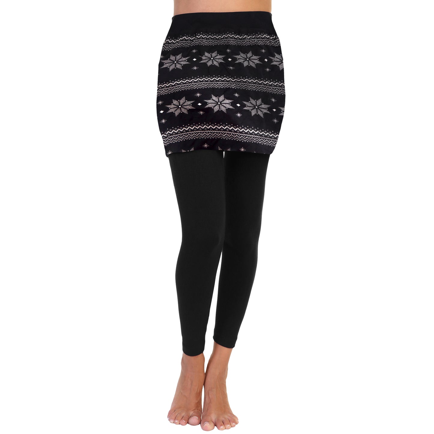 Blend Mini Skirt Leggings, Regular and Queen Size (1-Pack)