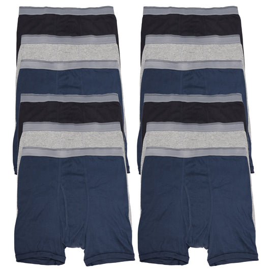 Mens Comfort Boxer Briefs (12-Pack)