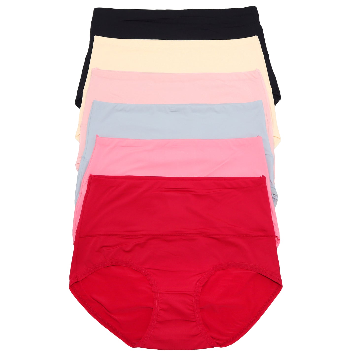 Microfiber Classic High Waist Light Control Briefs (6-Pack)