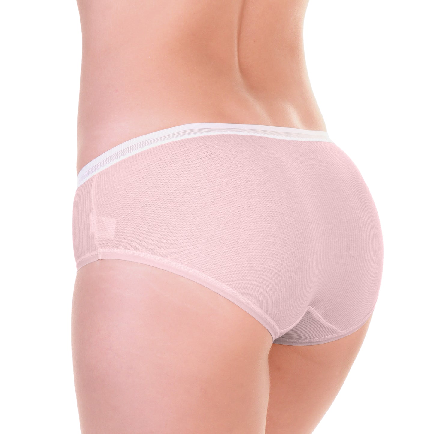 Cotton Hiphugger Panties with Elastic Waistband (6-Pack)