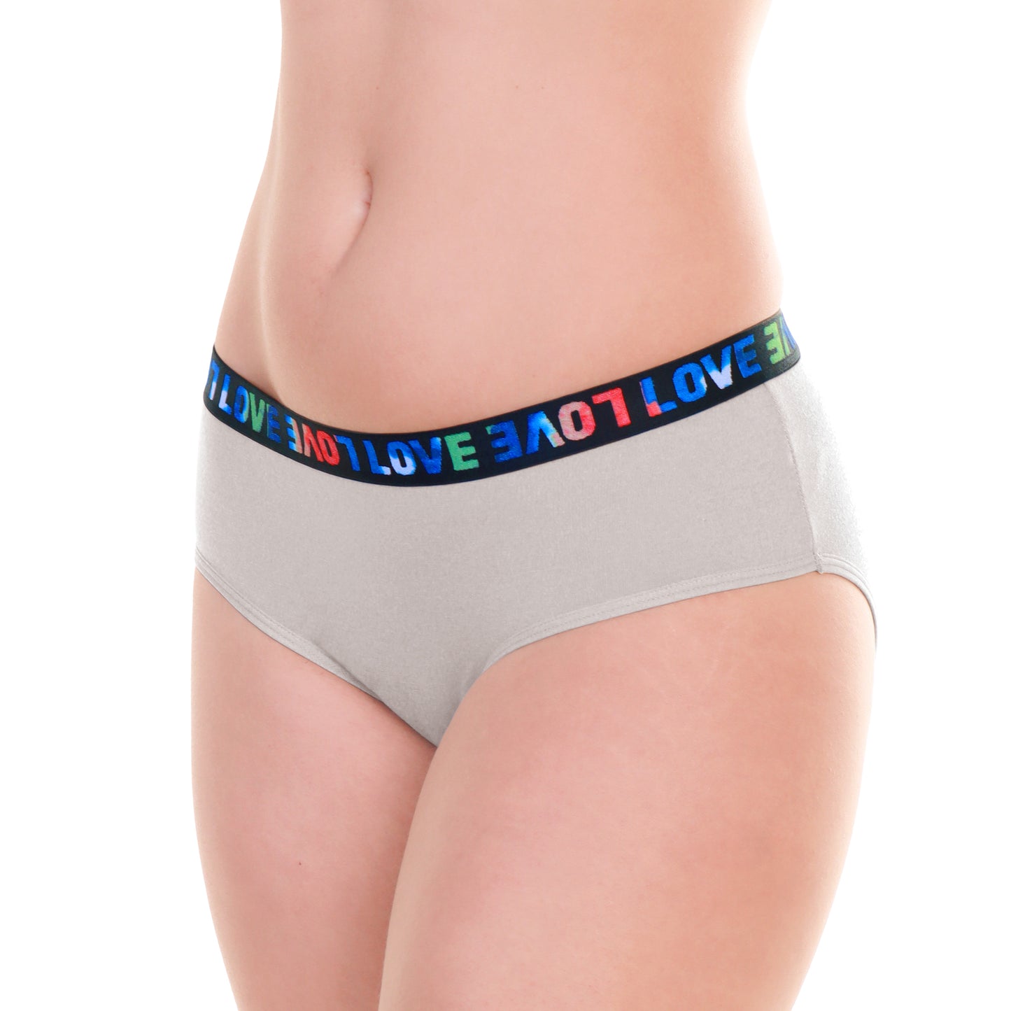 Cotton Hiphugger with Elastic Waistband (6-Pack)