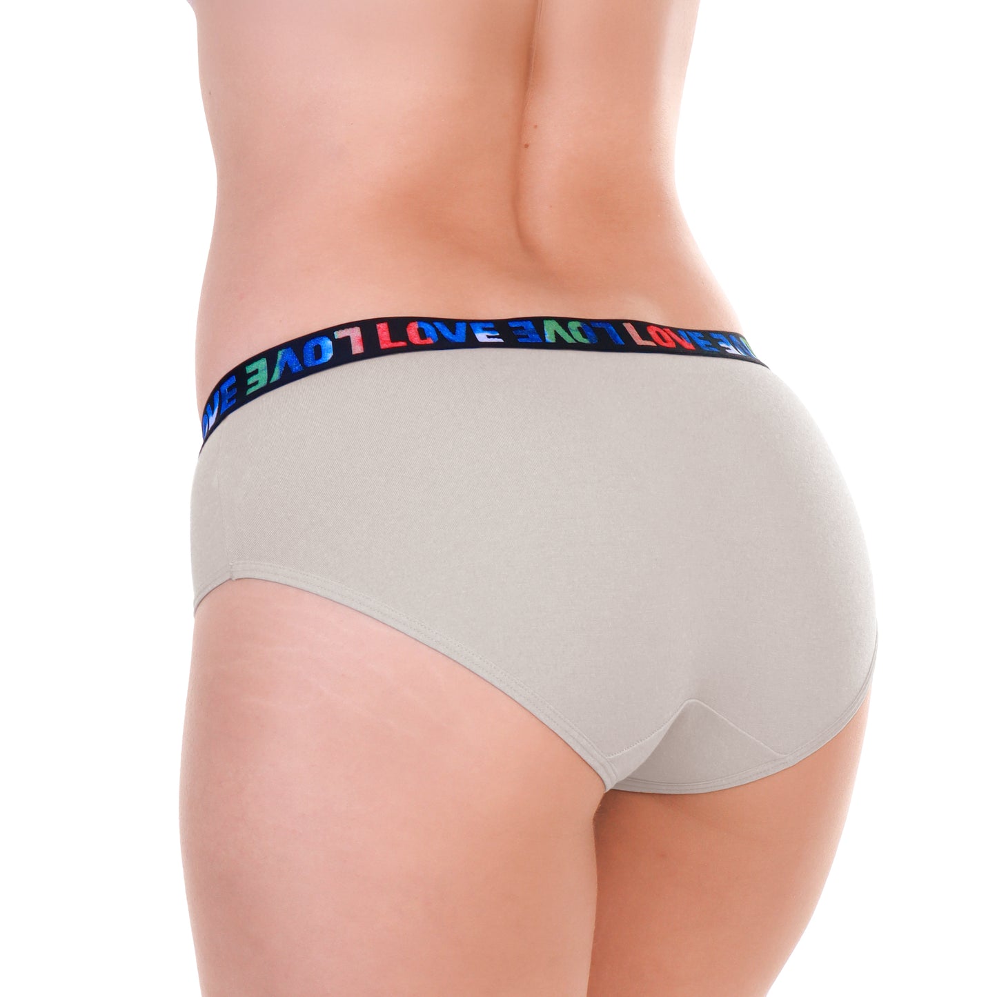 Cotton Hiphugger with Elastic Waistband (6-Pack)