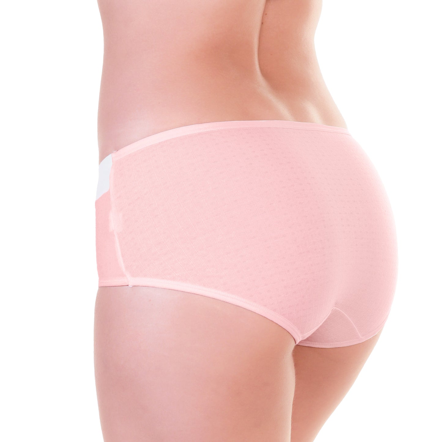 Cotton Hiphugger Panties with Textured Detail (6-Pack)