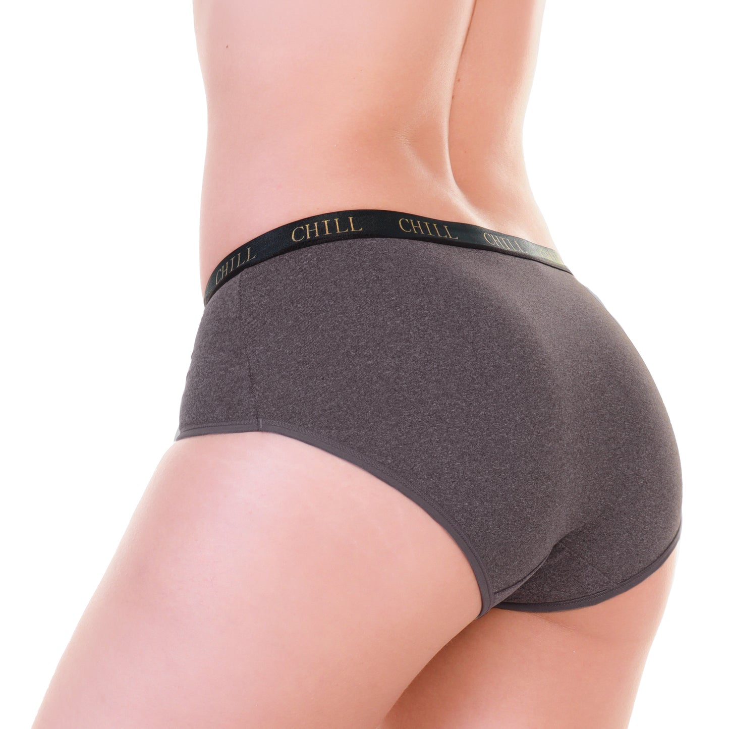 Mid-Rise Brief Panties with CHILL Elastic Waistband (6-Pack)