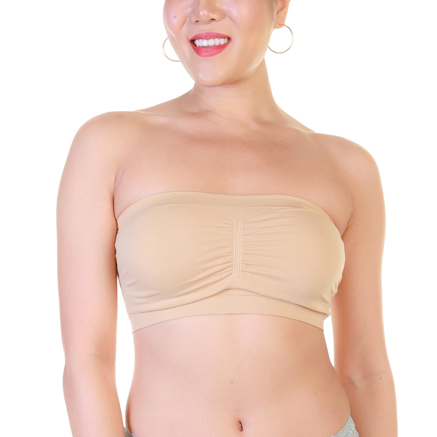 Seamless Bandeau with Removable Cups (6-Pack)