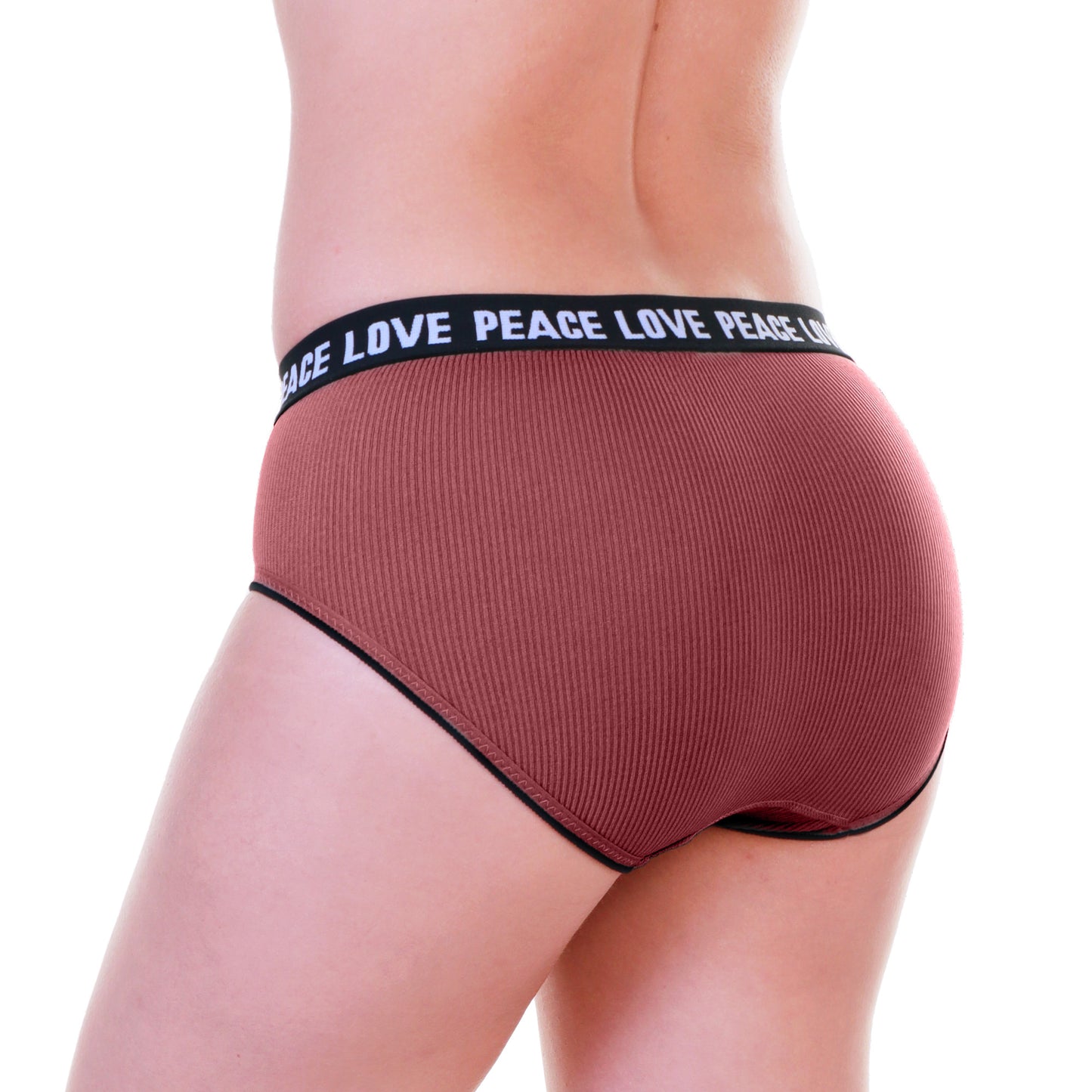 Seamless Panties with Love Peace Print (6-Pack)