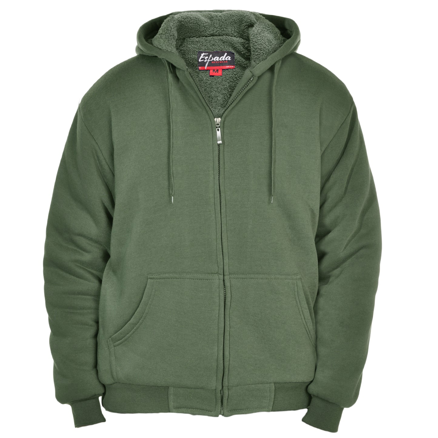 Men's Sherpa-Lined Hoodie Jacket
