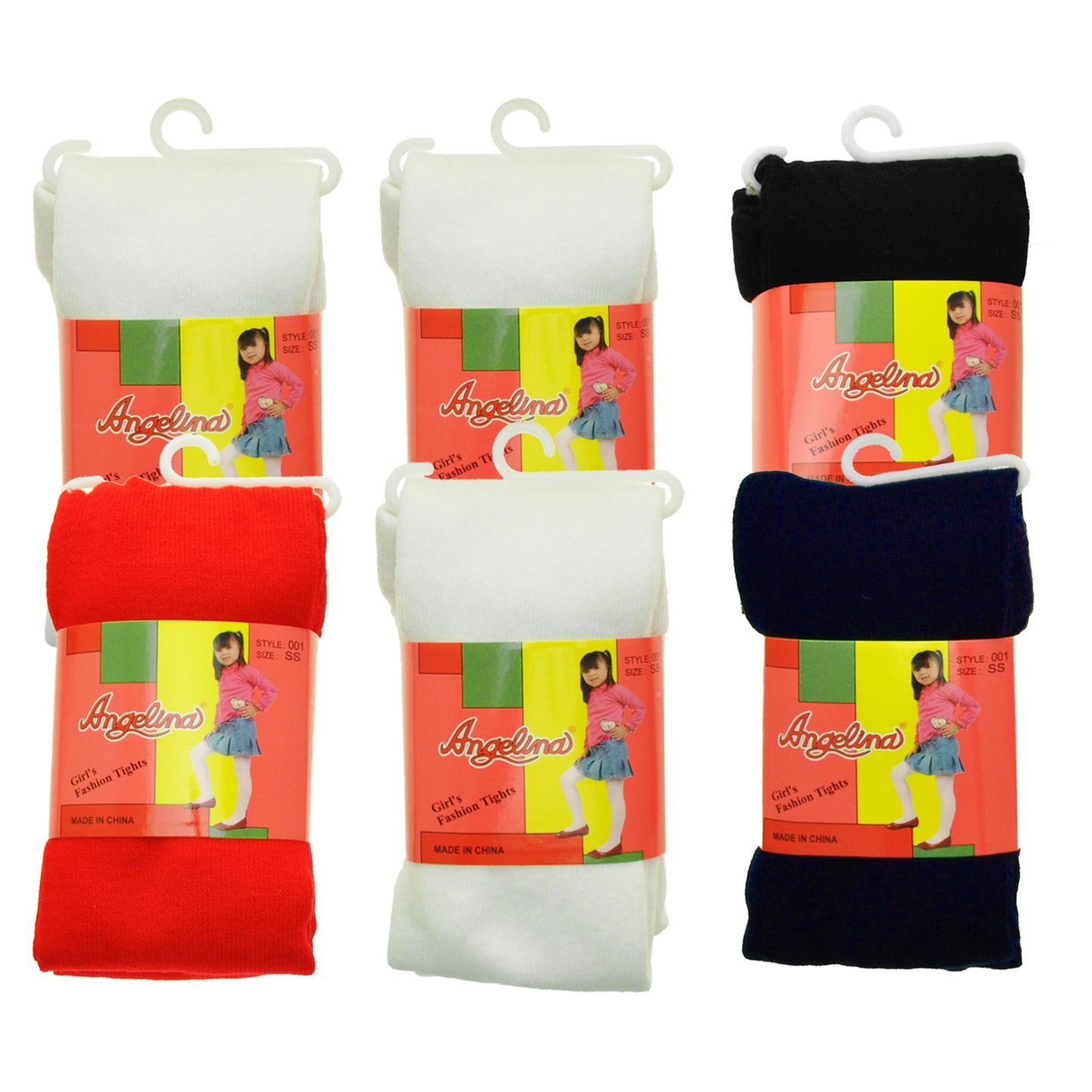 Girls Winter Tights (6-Pack)