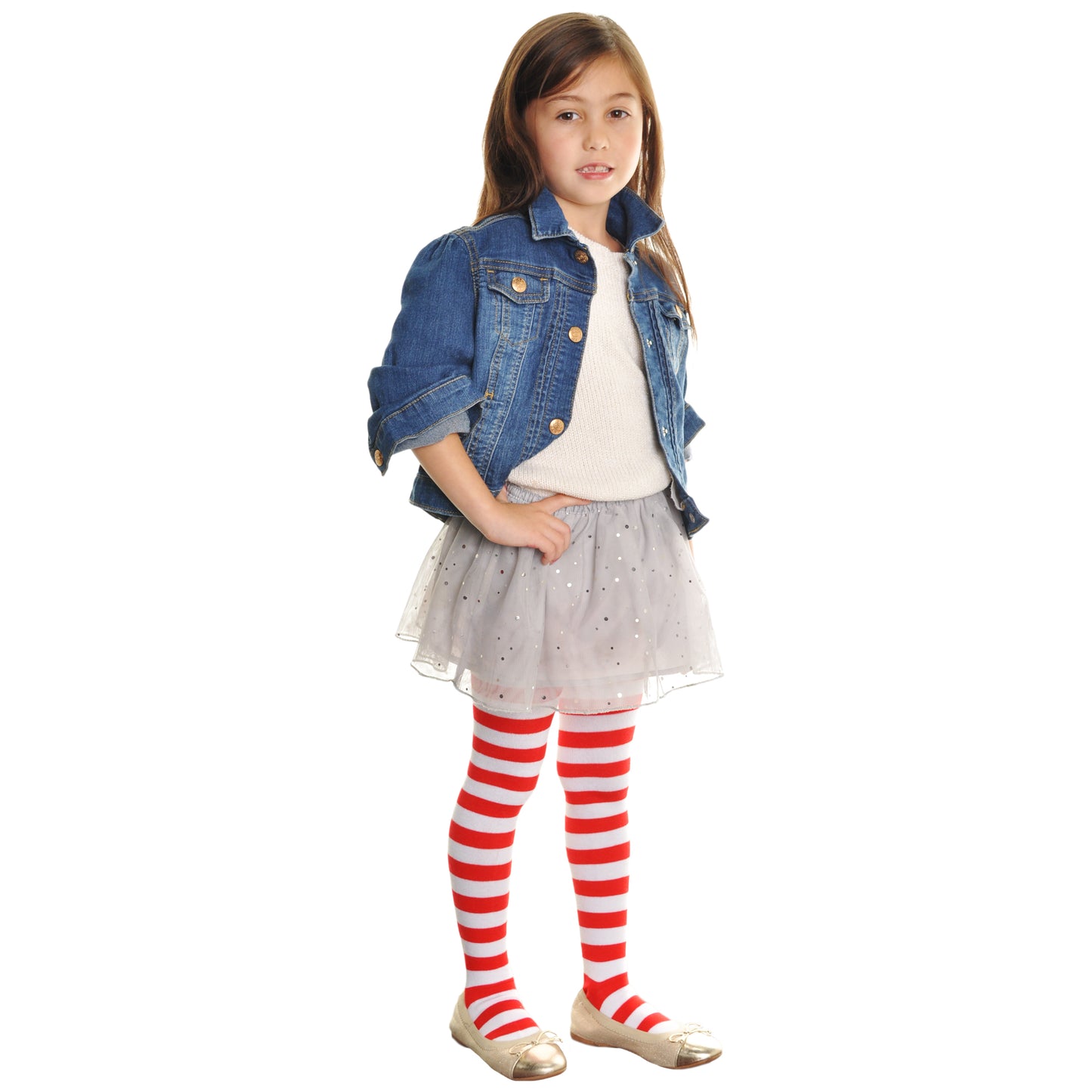 Girl's Colorful Patterned Winter Tights (6-Pack)