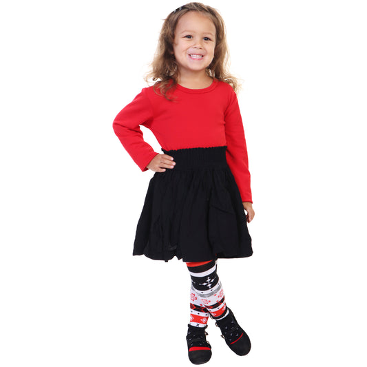 Girl's Colorful Patterned Winter Tights (6-Pack)