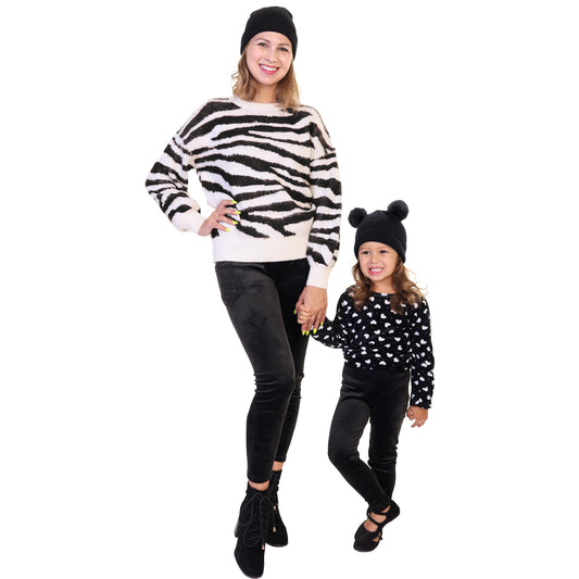 Mommy and Me Velvet Patterned Leggings (3-Pack)