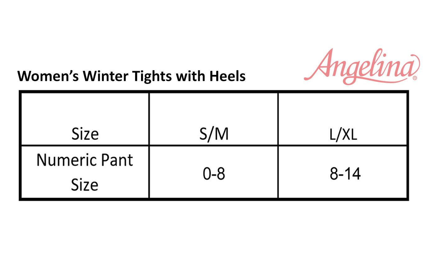 Lady's Winter Tights with Heel (6-Pack)