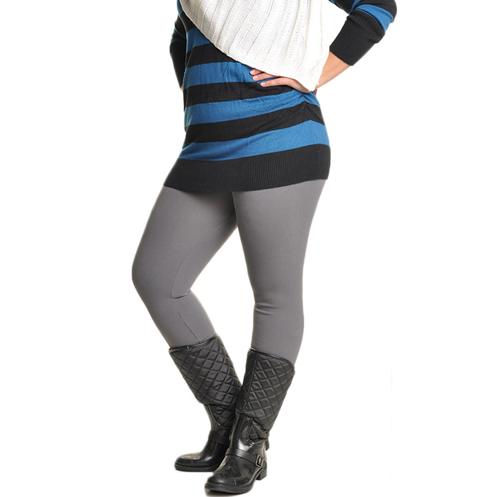 Seamless Footless Leggings with Winter Warmth Plus Lining (1-Pack)