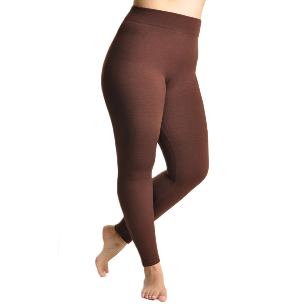 Seamless Footless Leggings with Winter Warmth Plus Lining (1-Pack)
