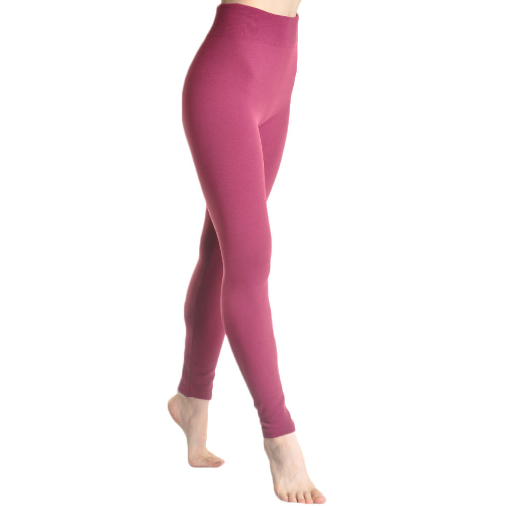 Seamless Footless Leggings with Winter Warmth Plus Lining (1-Pack)