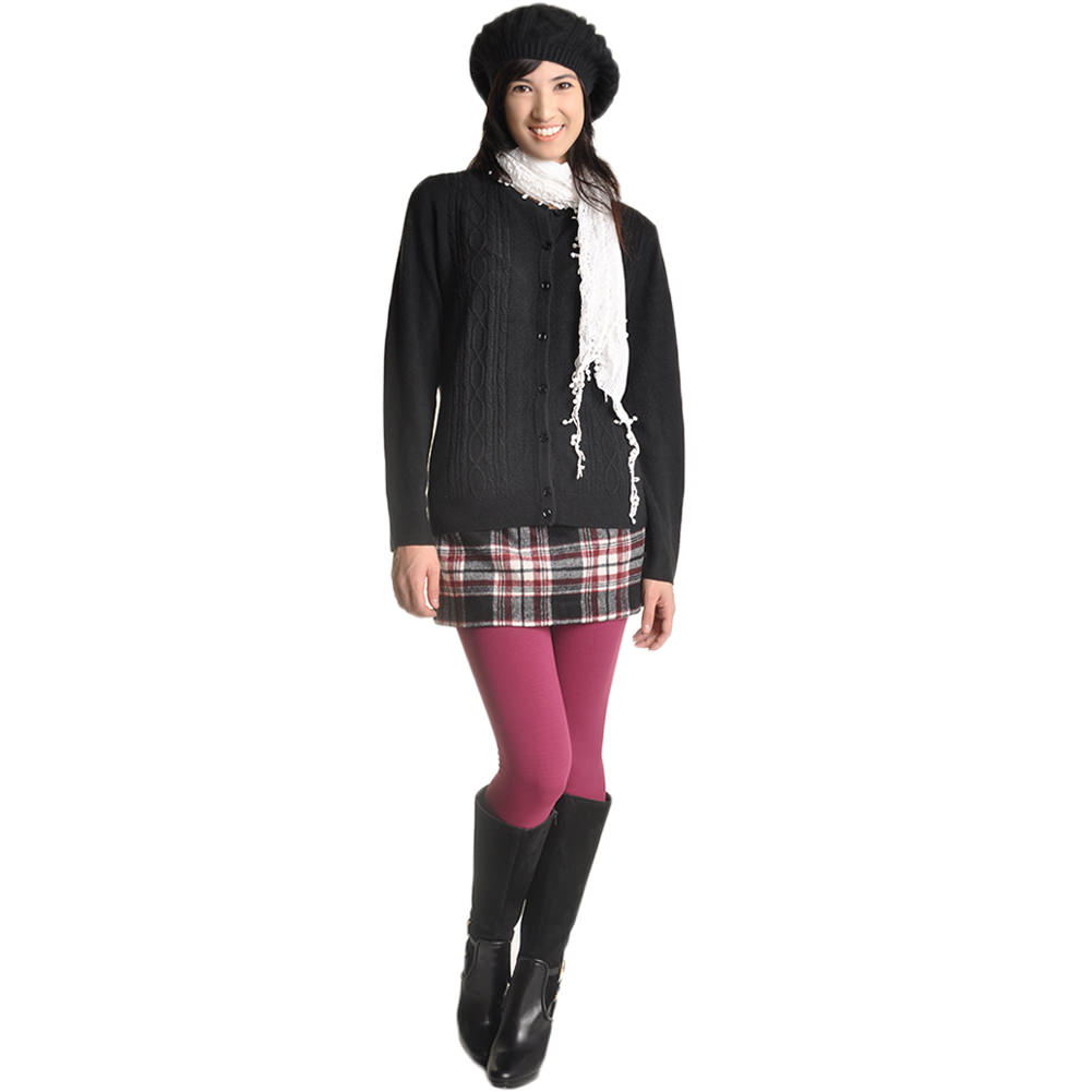 Seamless Footless Leggings with Winter Warmth Plus Lining (1-Pack)