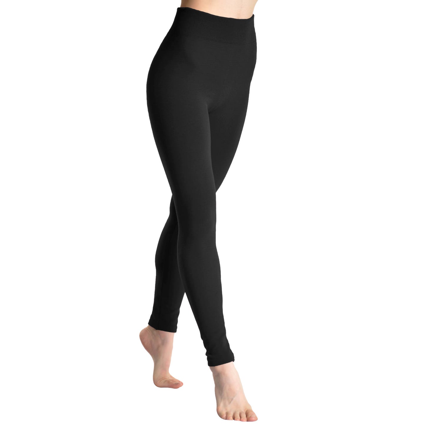 Seamless Footless Leggings with Winter Warmth Plus Lining (1-Pack)