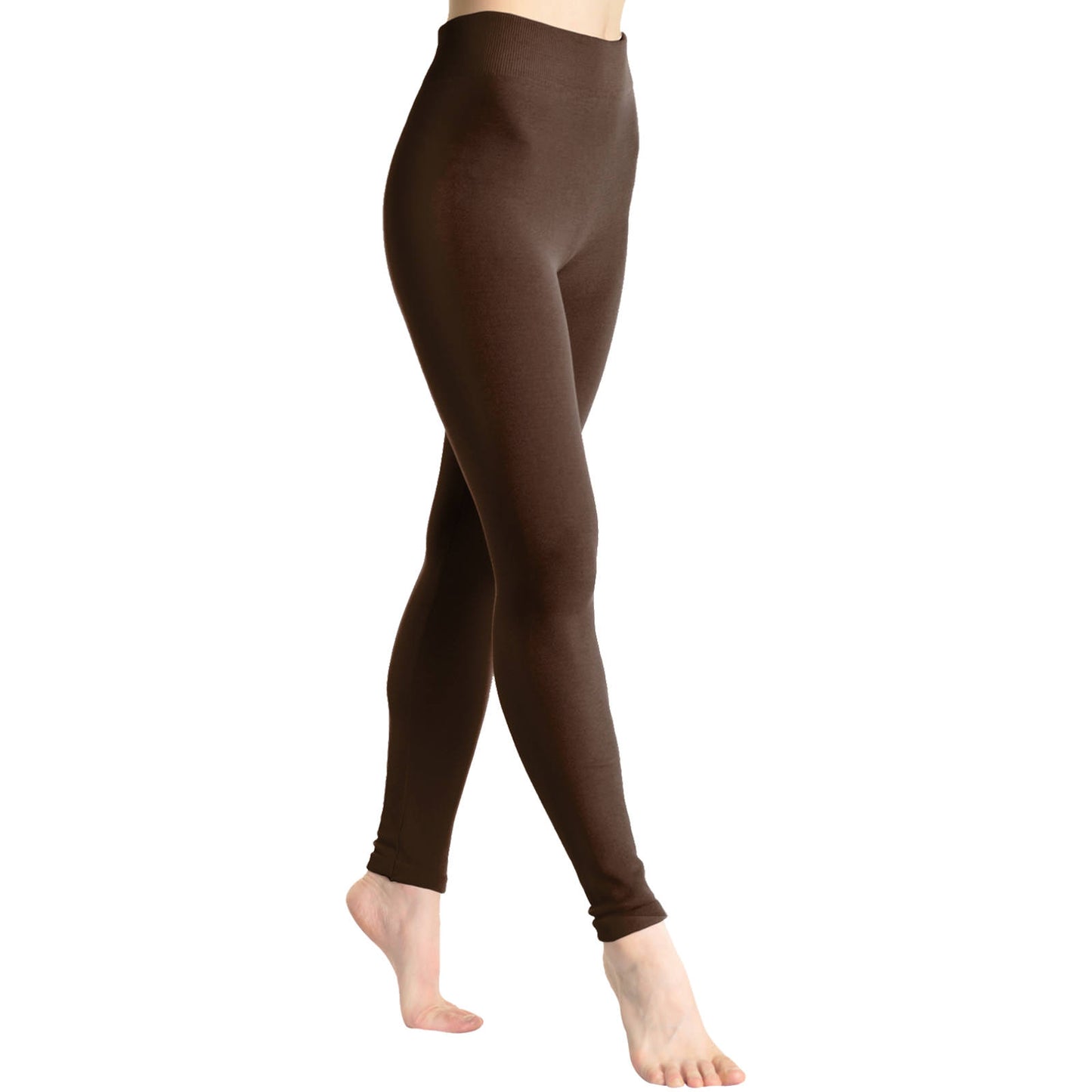 Seamless Footless Leggings with Winter Warmth Plus Lining (1-Pack)