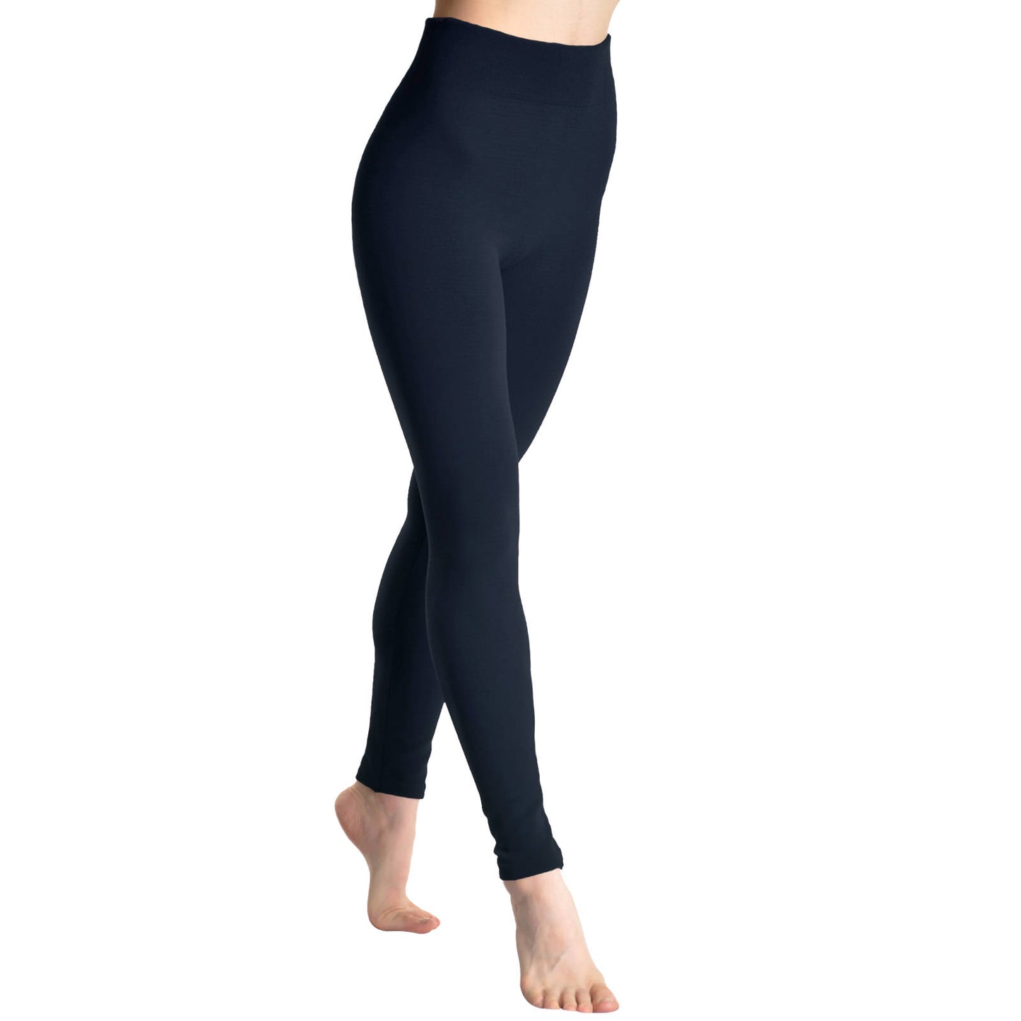 Seamless Footless Leggings with Winter Warmth Plus Lining (1-Pack)