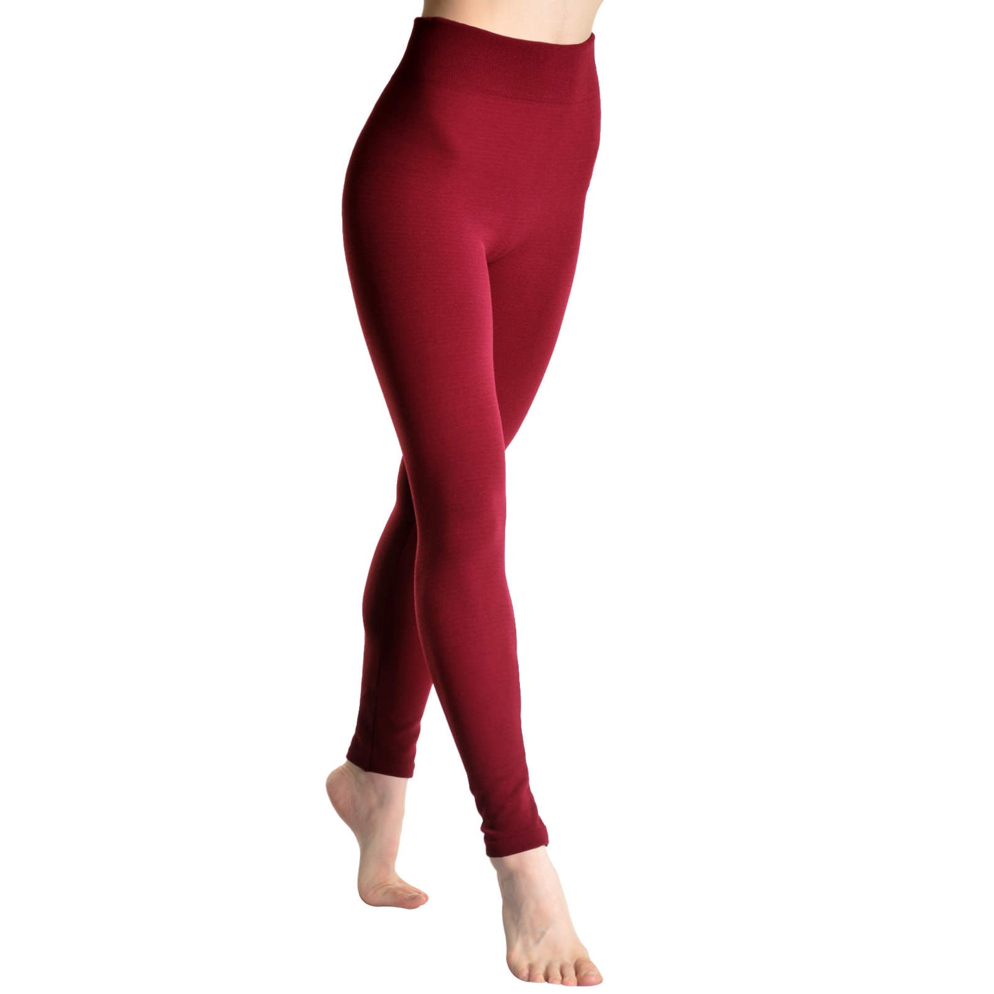 Seamless Footless Leggings with Winter Warmth Plus Lining (1-Pack)