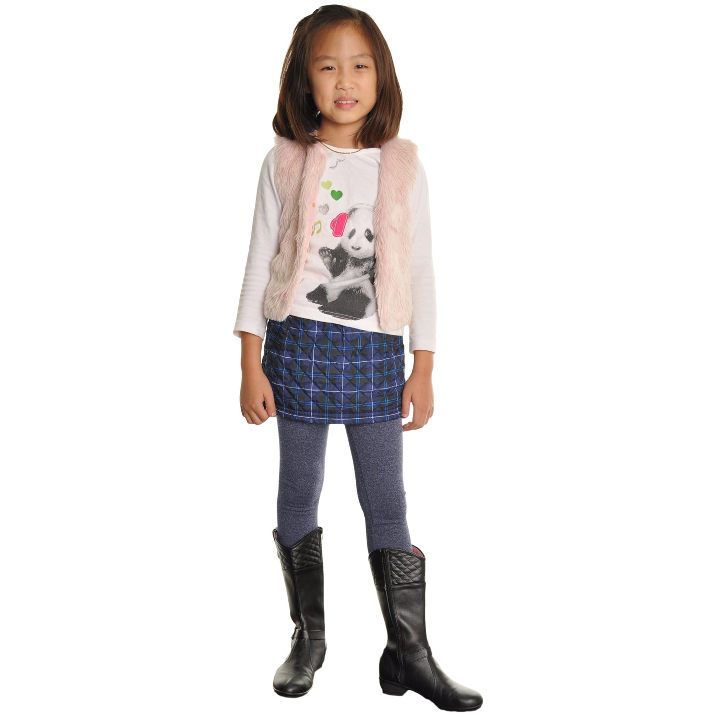 Girls' Fleece-Lined Leggings (6-Pack)