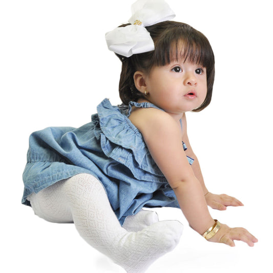 Baby's Lace Tiered Rhumba Tights (6-Pack)