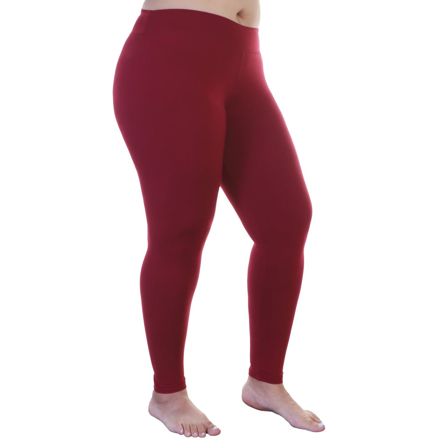 Women's Microfiber High Waist Full Coverage Leggings (6-Pack)