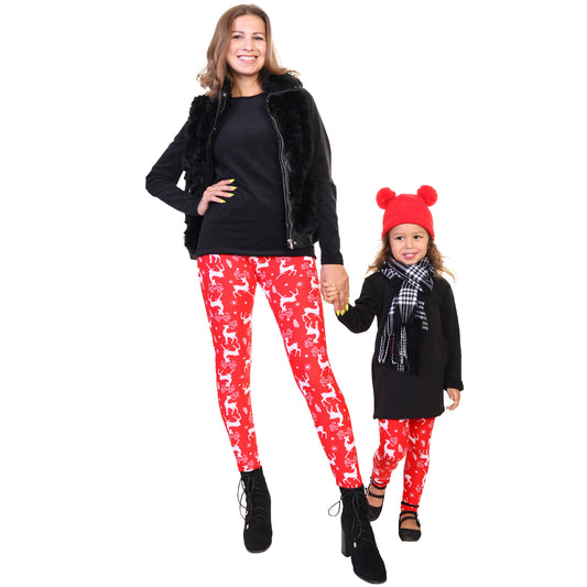 Mommy and Me Holiday Print Leggings (3-Pack)