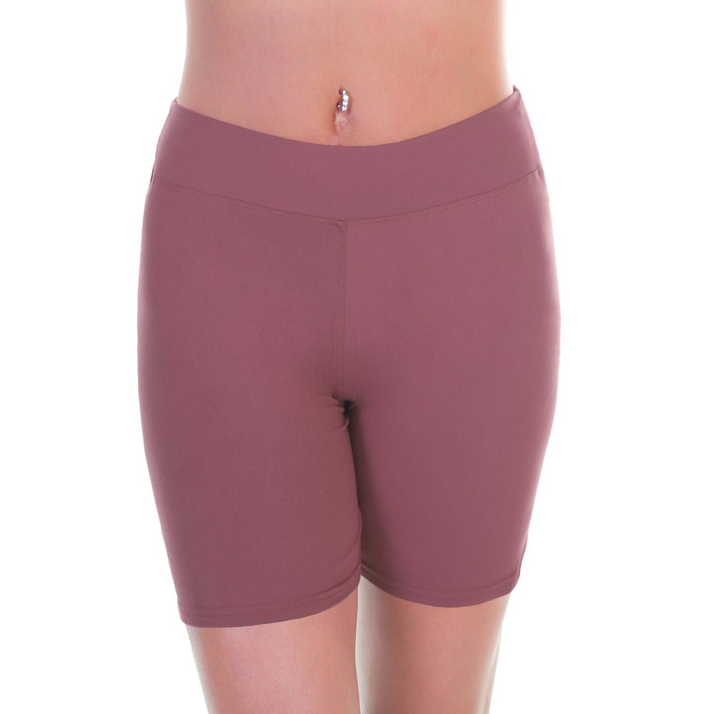 Women's Microfiber High Waist Biker Shorts (4-Pack)