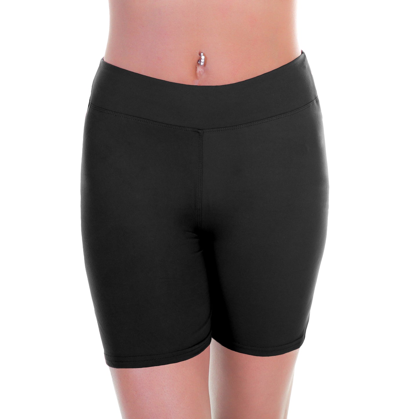 Women's Microfiber High Waist Biker Shorts (4-Pack)