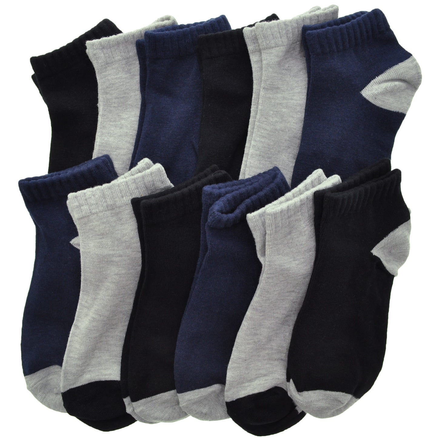 Cotton Low Cut Trainer Socks (12-Pairs)