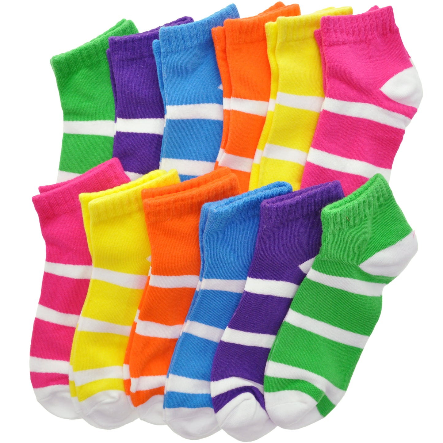 Cotton Low Cut Trainer Socks (12-Pairs)