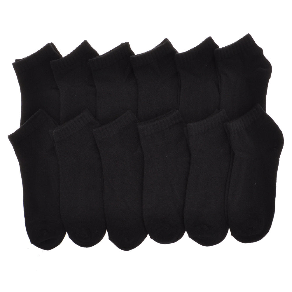 Cotton Low Cut Trainer Socks (12-Pairs)