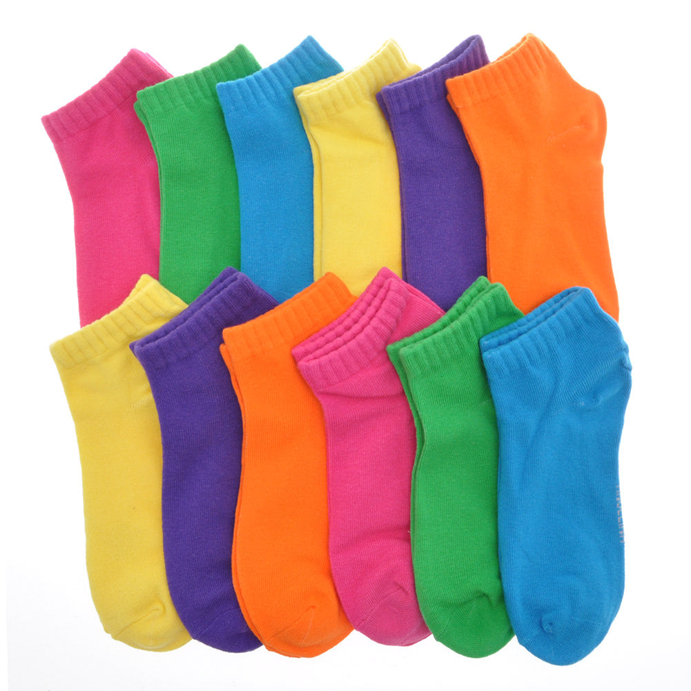 Cotton Low Cut Trainer Socks (12-Pairs)