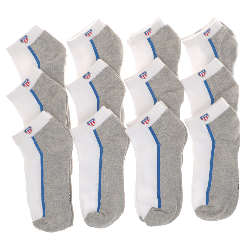 Cotton Low Cut Trainer Socks (12-Pairs)