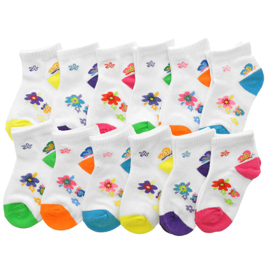 Cotton Low Cut Trainer Socks (12-Pairs)