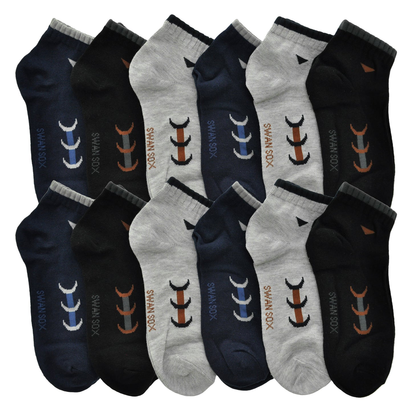 Cotton Low Cut Trainer Socks (12-Pairs)