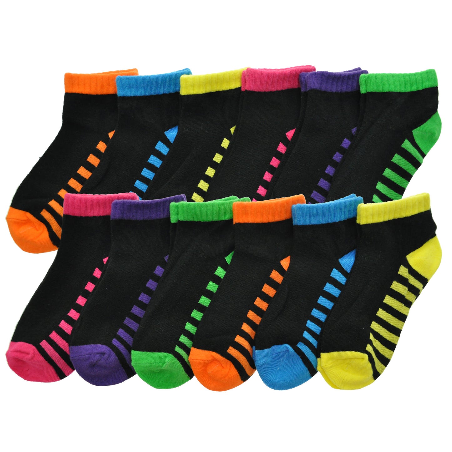 Cotton Low Cut Trainer Socks (12-Pairs)