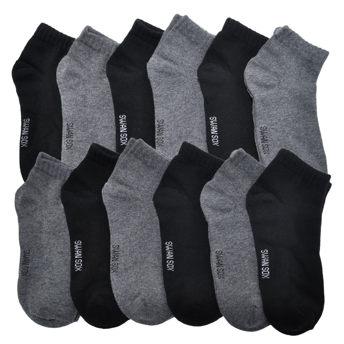 Cotton Low Cut Trainer Socks (12-Pairs)