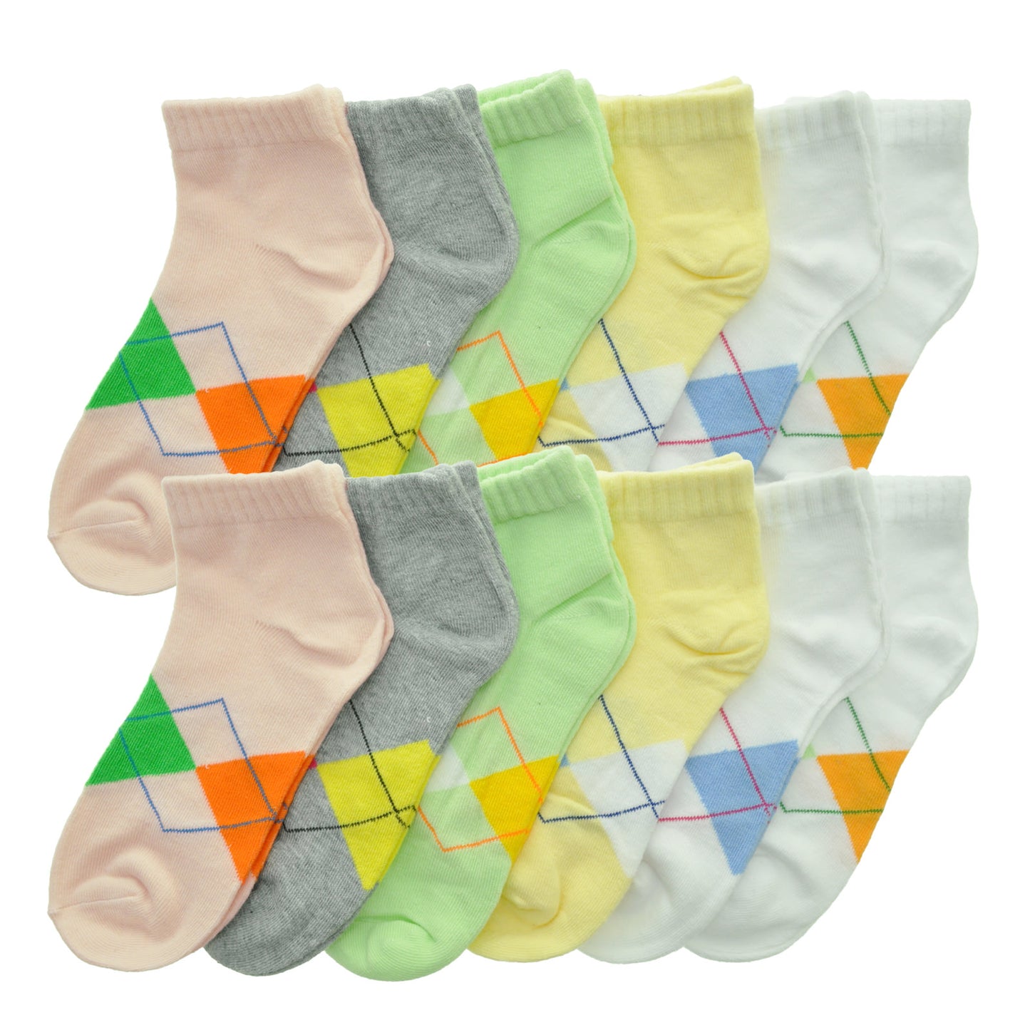Cotton Low Cut Trainer Socks (12-Pairs)