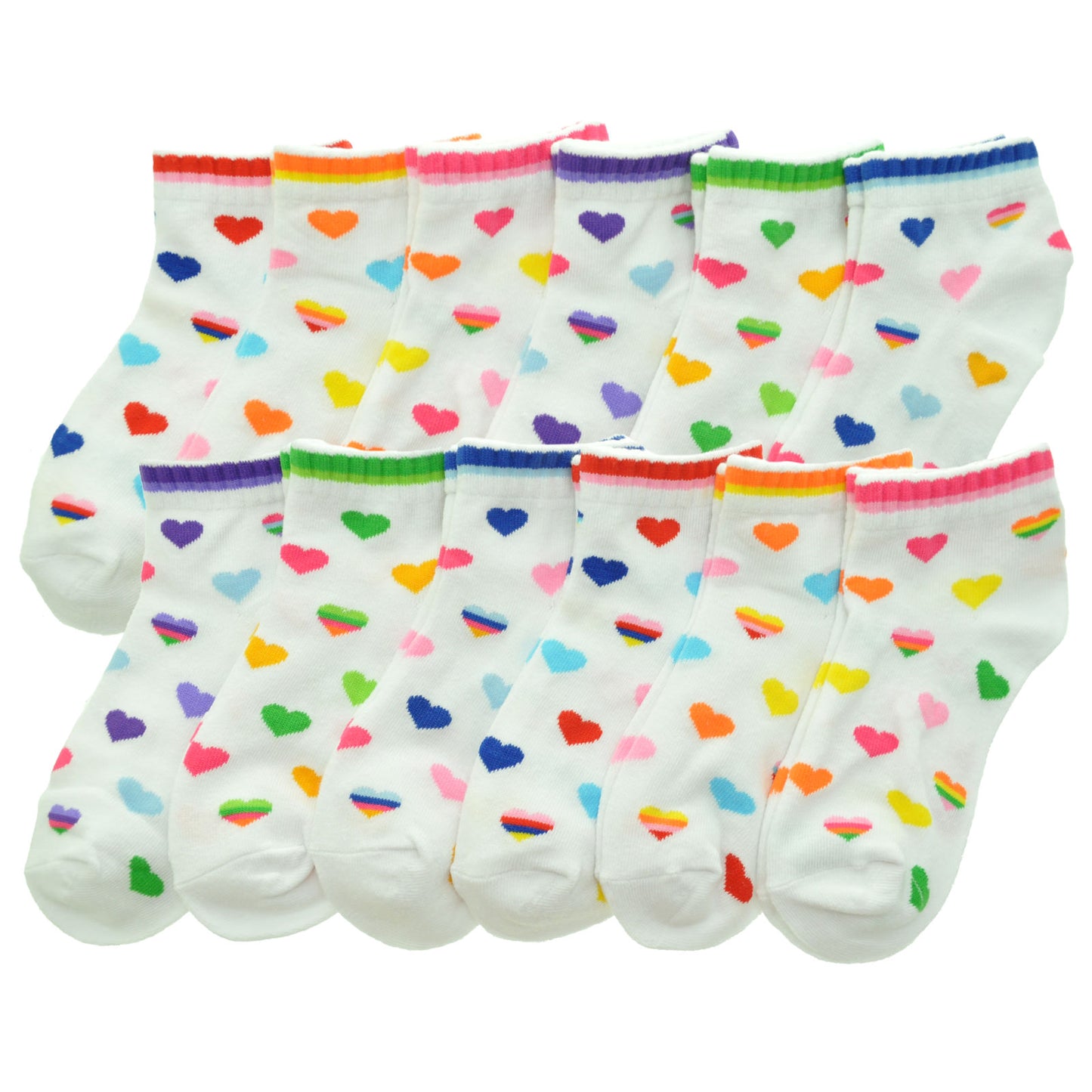 Cotton Low Cut Trainer Socks (12-Pairs)