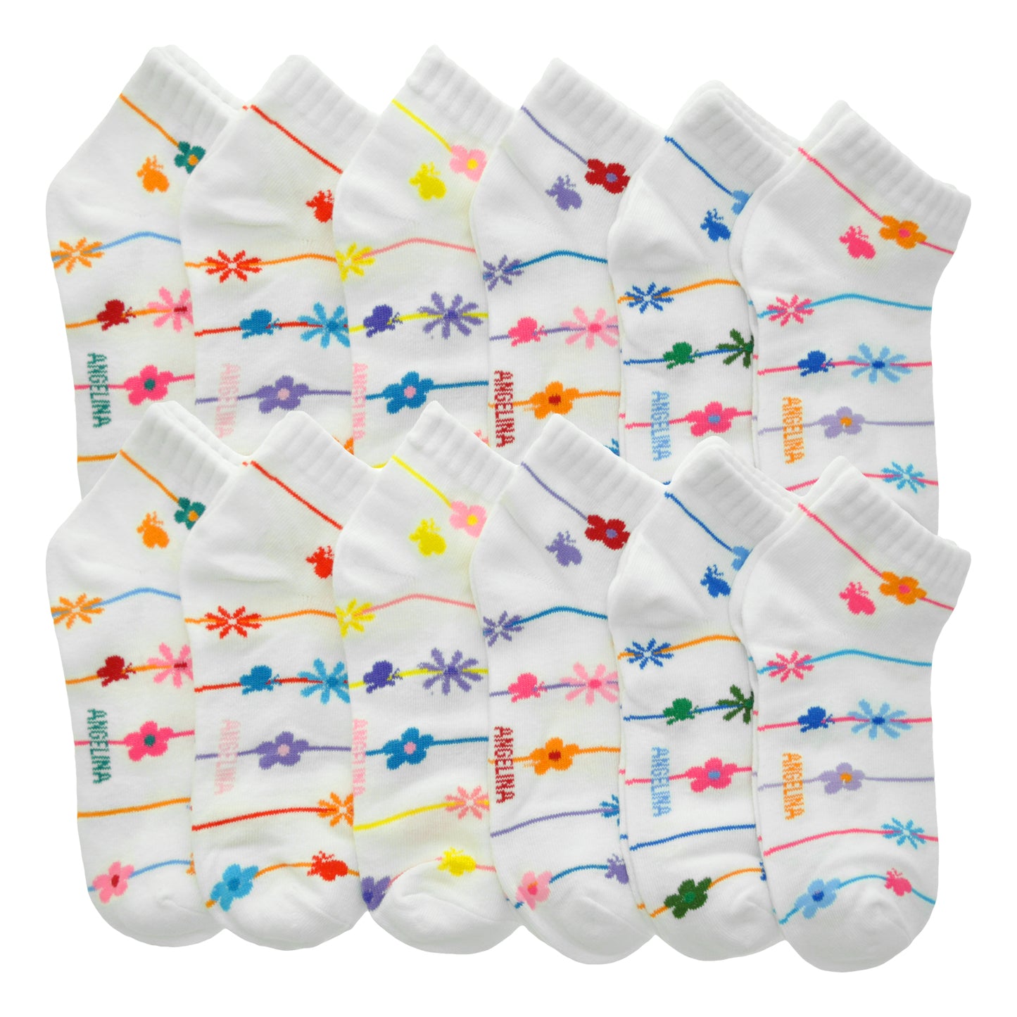 Cotton Low Cut Trainer Socks (12-Pairs)