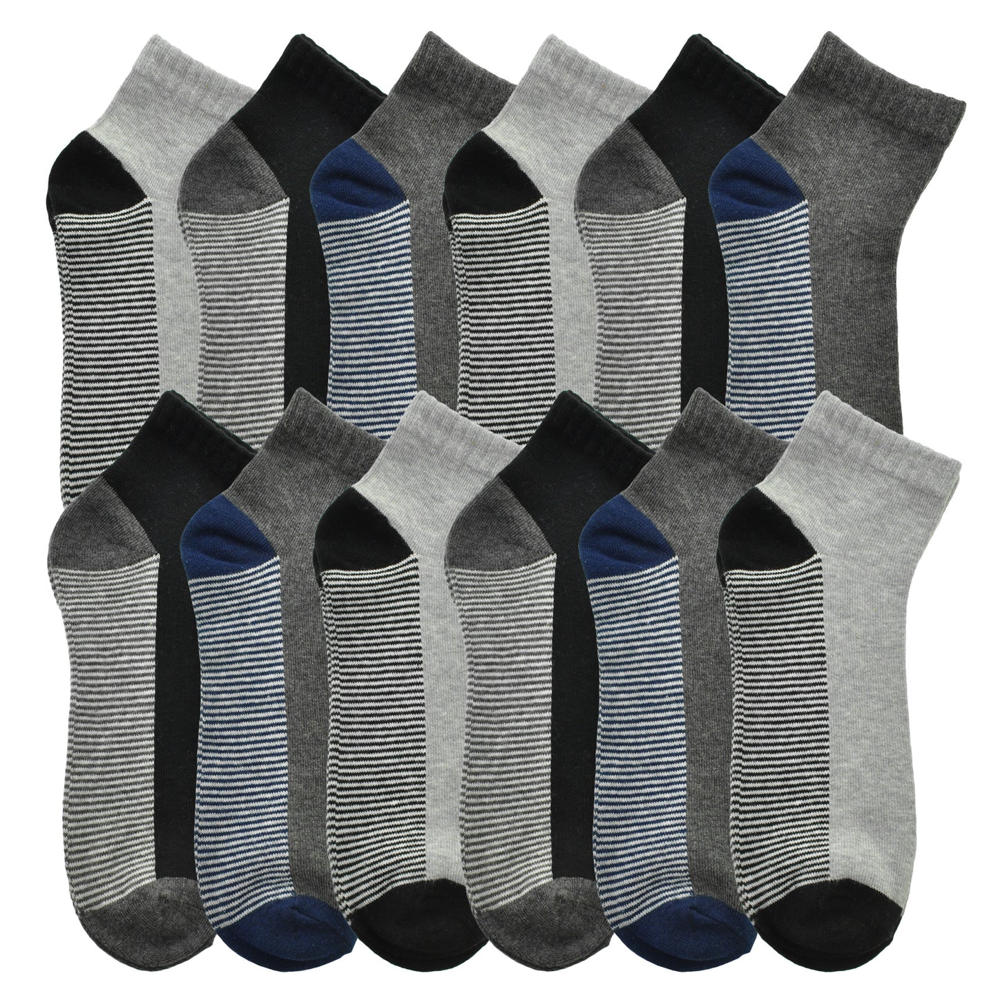 Cotton Low Cut Trainer Socks (12-Pairs)