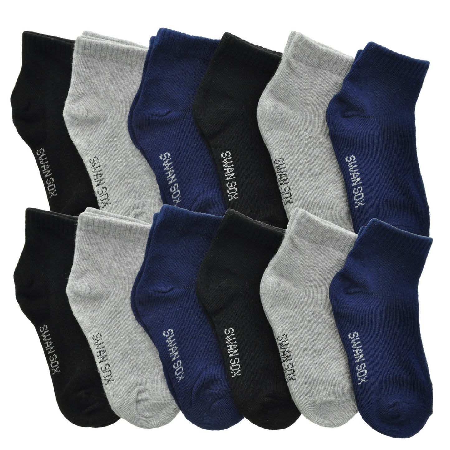 Cotton Low Cut Trainer Socks (12-Pairs)