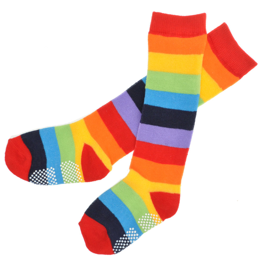 Rainbow and Neon Striped Knee-High Socks (1-6 Pack)