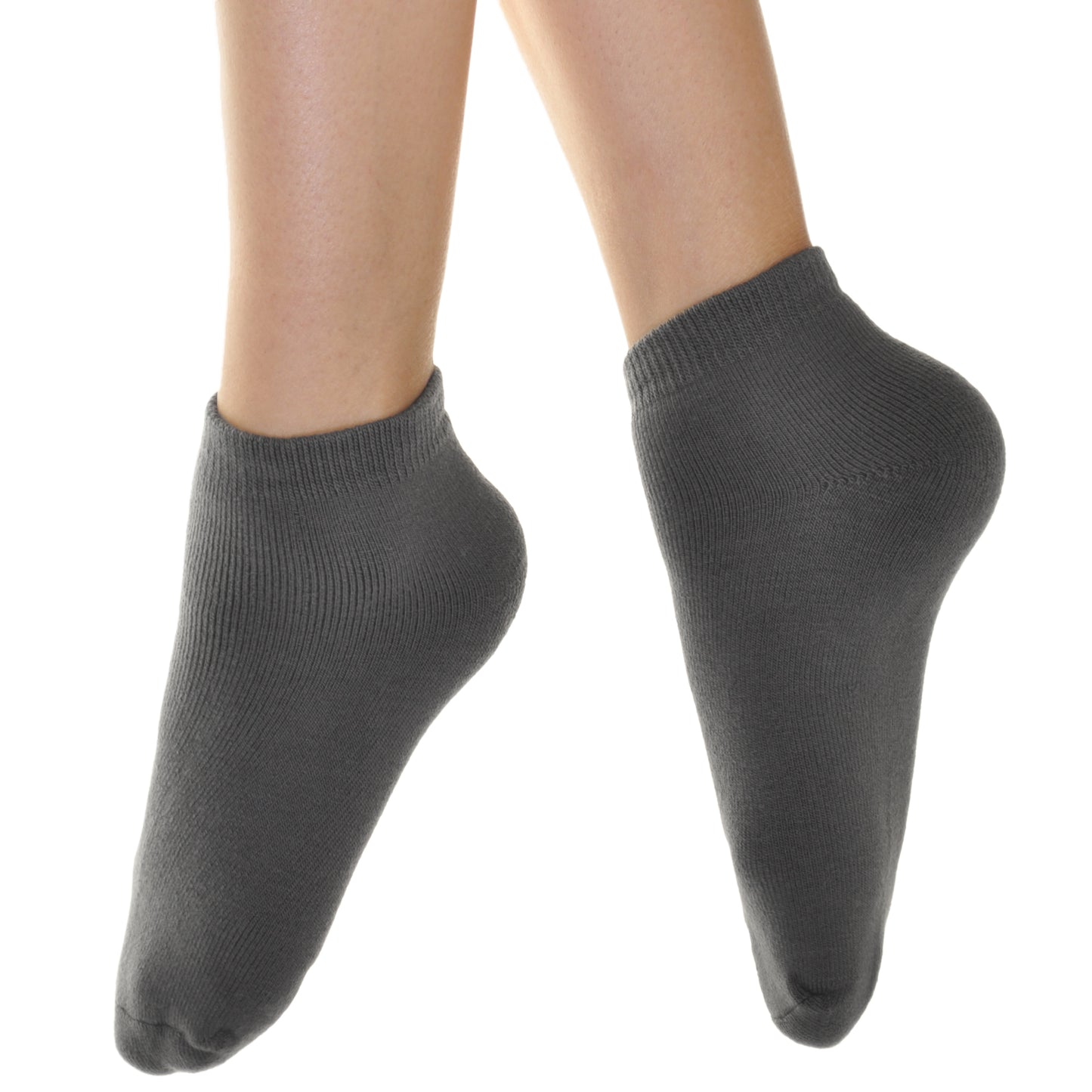 Unisex French Terry Quarter Socks (6-Pairs)