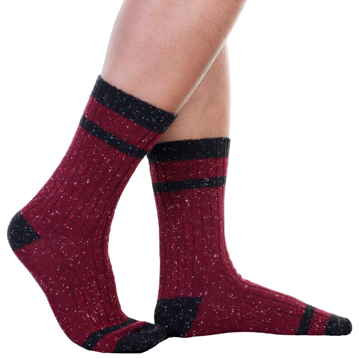 Men's Rib Knit Crew Socks (6-Pairs)