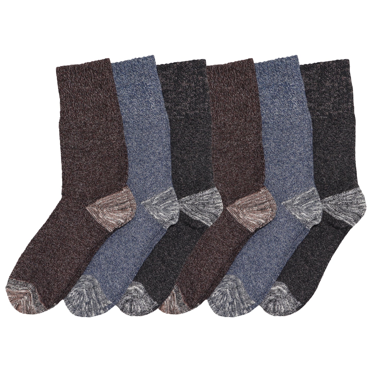 Men's Marled Crew Socks (6-Pairs)