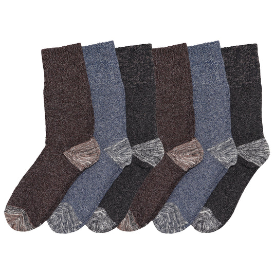 Men's Marled Crew Socks (6-Pairs)