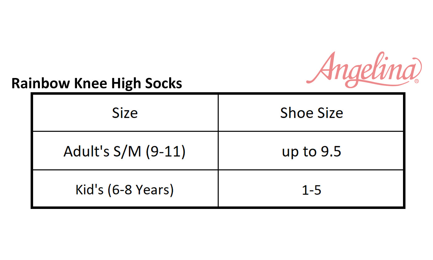 Rainbow Knee High Socks (6-Pairs)
